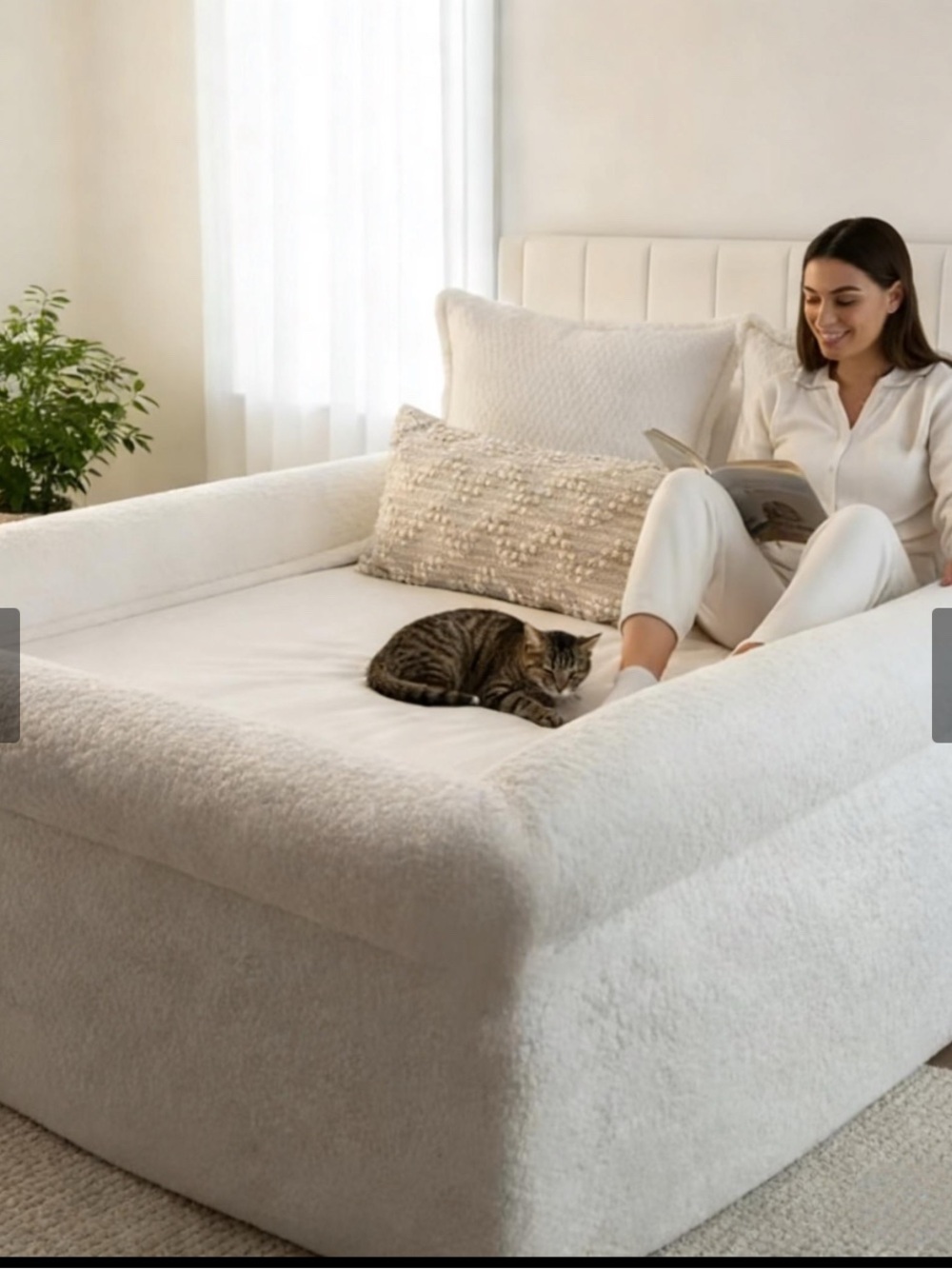 Sherpa nest Sheet Set with cozy Sherpa borders NWT
